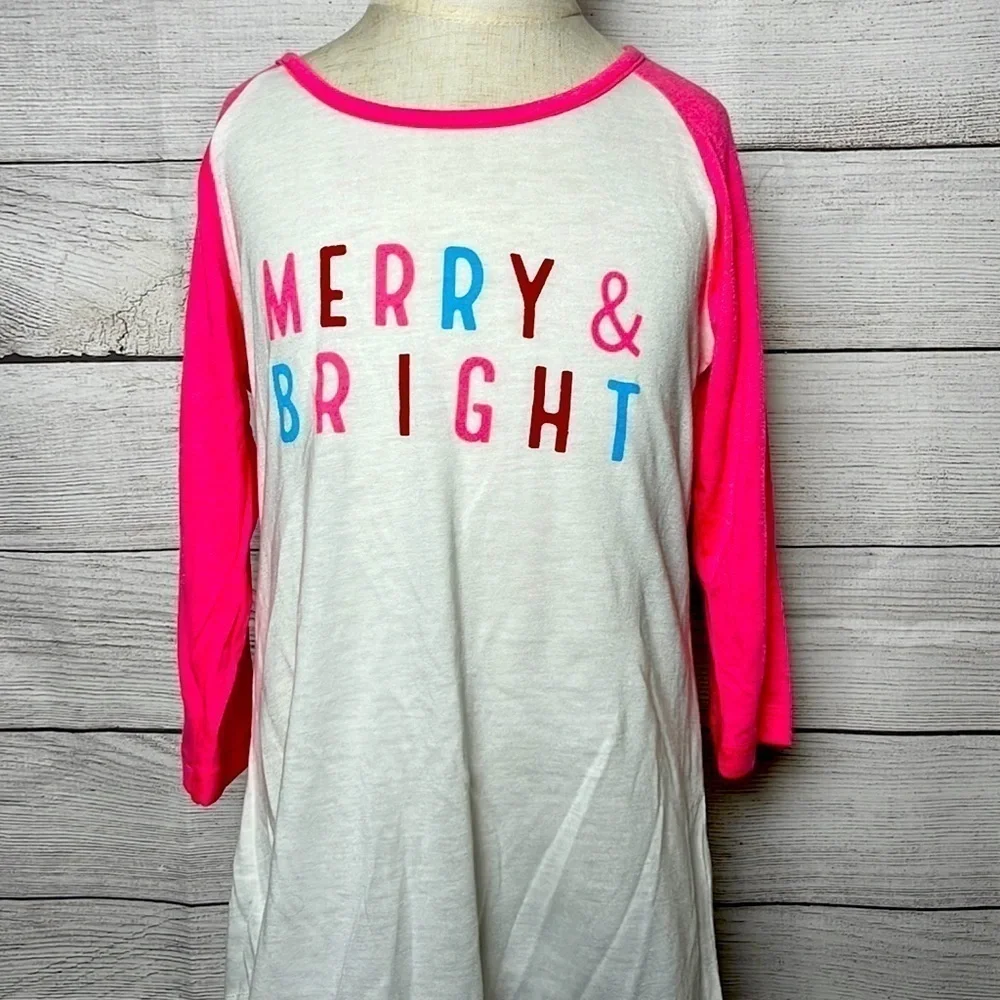 Merry and Bright Christmas Shirt NWT